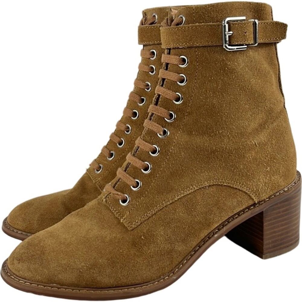 Urban Outfitters Camel Lace up Boots Size 9
